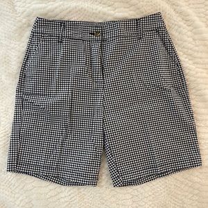 Like New Navy and White Gingham Shorts